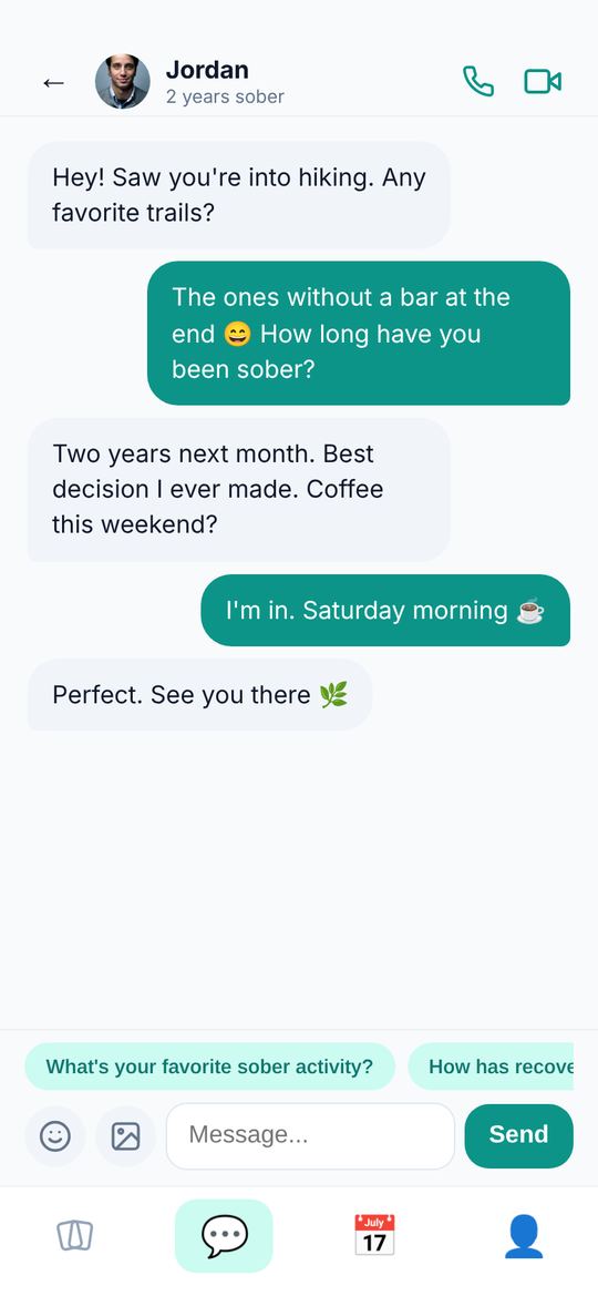 Clean Date chat with a match